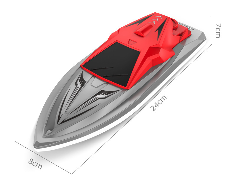 New cross-border remote-controlled boat, wireless electric, long-range, high-speed, 2.4G rechargeable speedboat model, mini for children on water pic 17