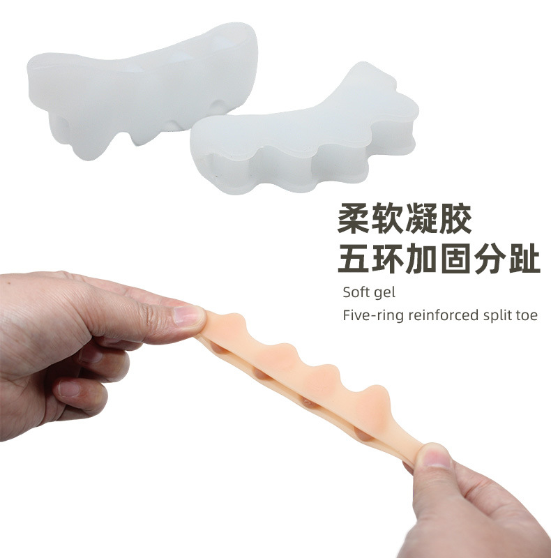 Cross-border bestseller: Five-hole toe separation correction set for hallux valgus, a unisex toe orthopedic wonder, a toe separator pic 9