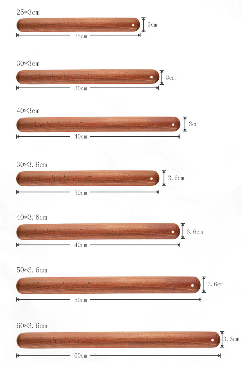 Homemade ebony rolling pins, non-stick red sandalwood rolling sticks, large-sized dough sticks, custom-made flour sticks pic 17