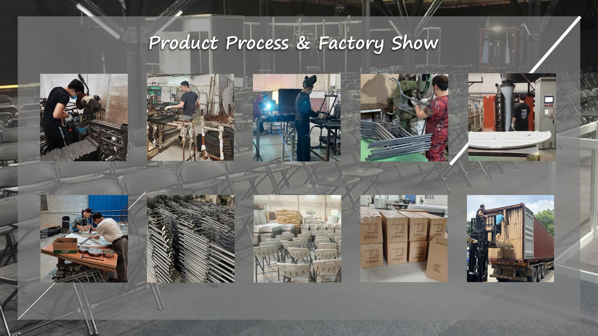 外贸热销便携可折叠桌面塑料桌长方形桌子带提手户外野餐露营聚会详情26