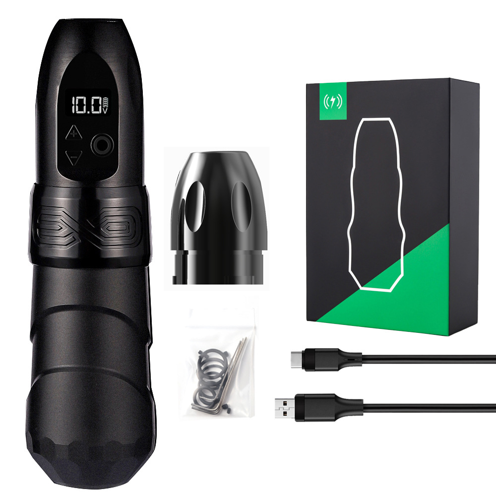 shanilak third-generation rechargeable tattoo pen with LCD display, tattoo needle motor, portable tattoo pen pic 13