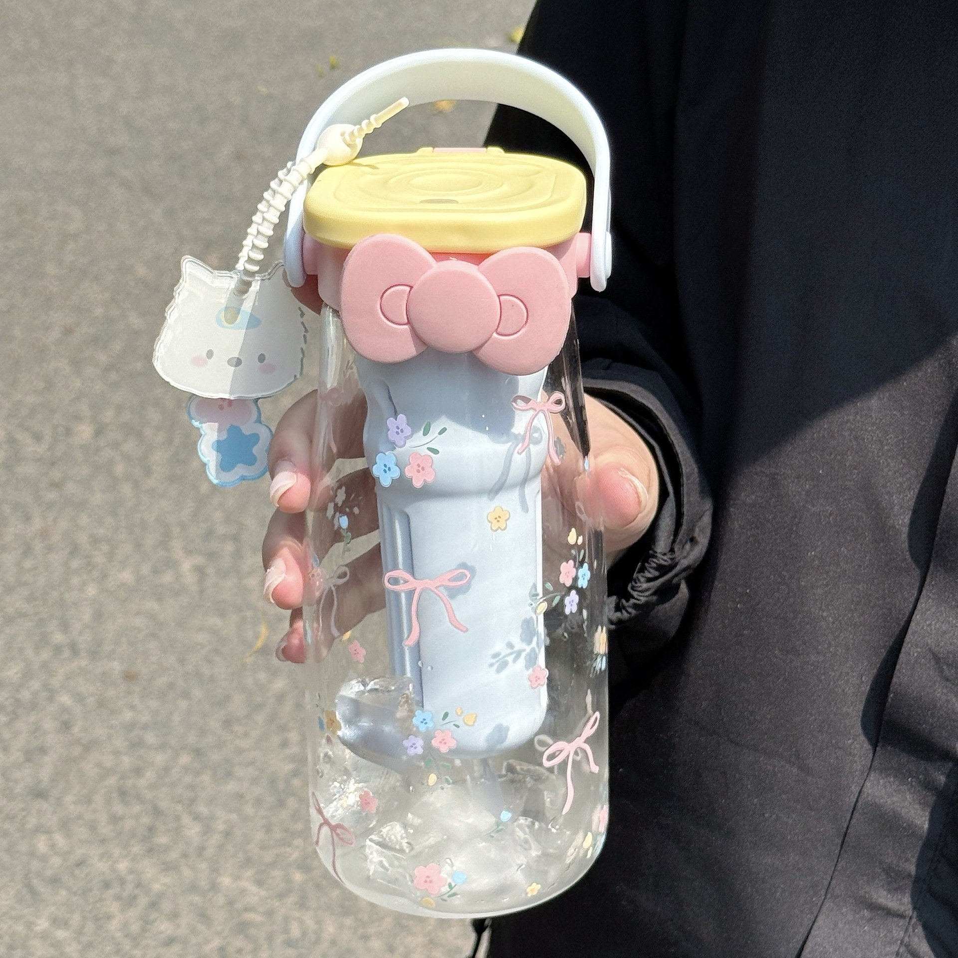 2025年新款爆款ins双饮杯夏季女学生上学外出吸管杯子伴手礼礼物详情3