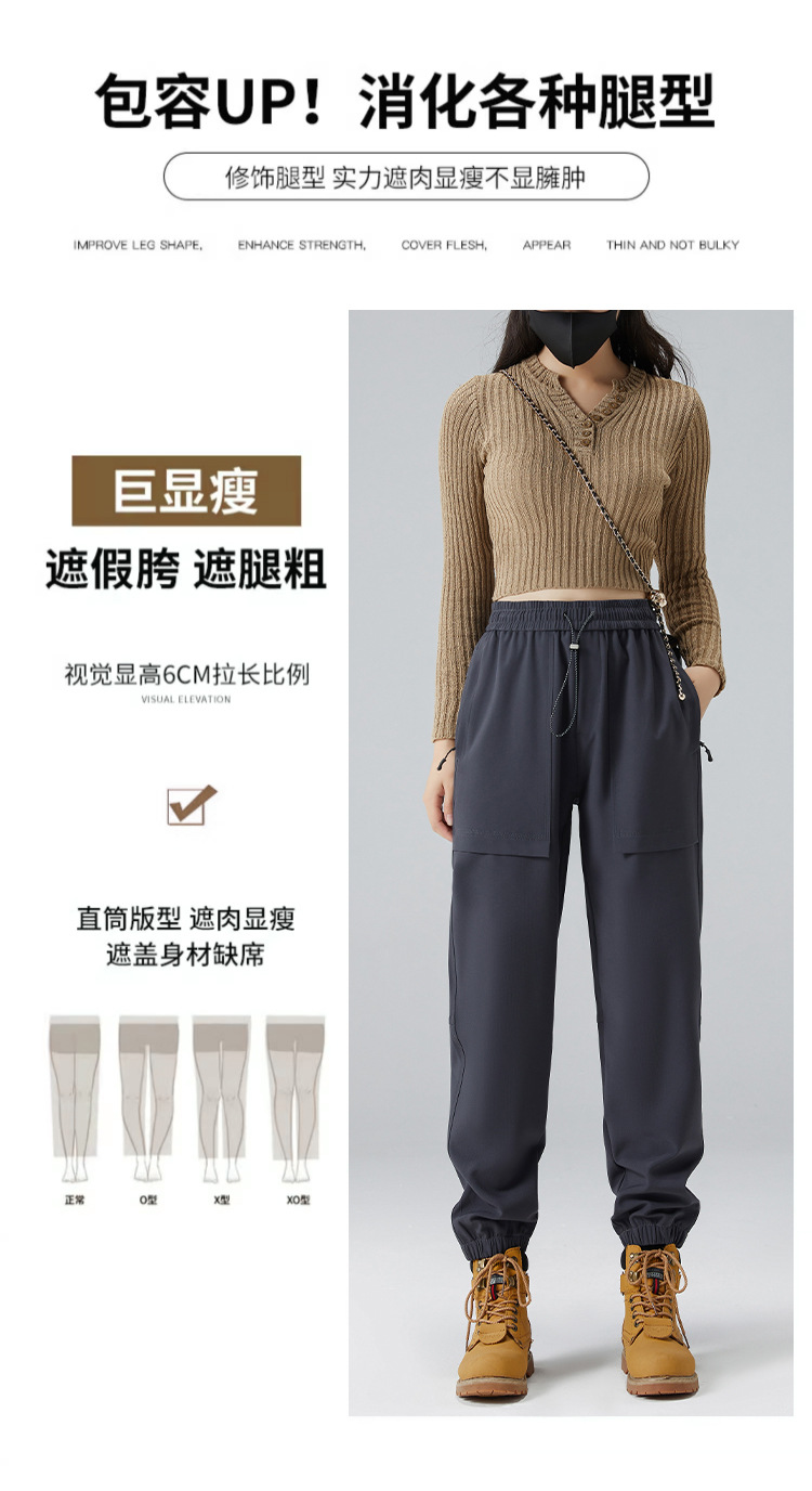 鸟家平替冲锋裤女户外春秋冬季运动休闲防风防水软壳加绒登山裤男详情19