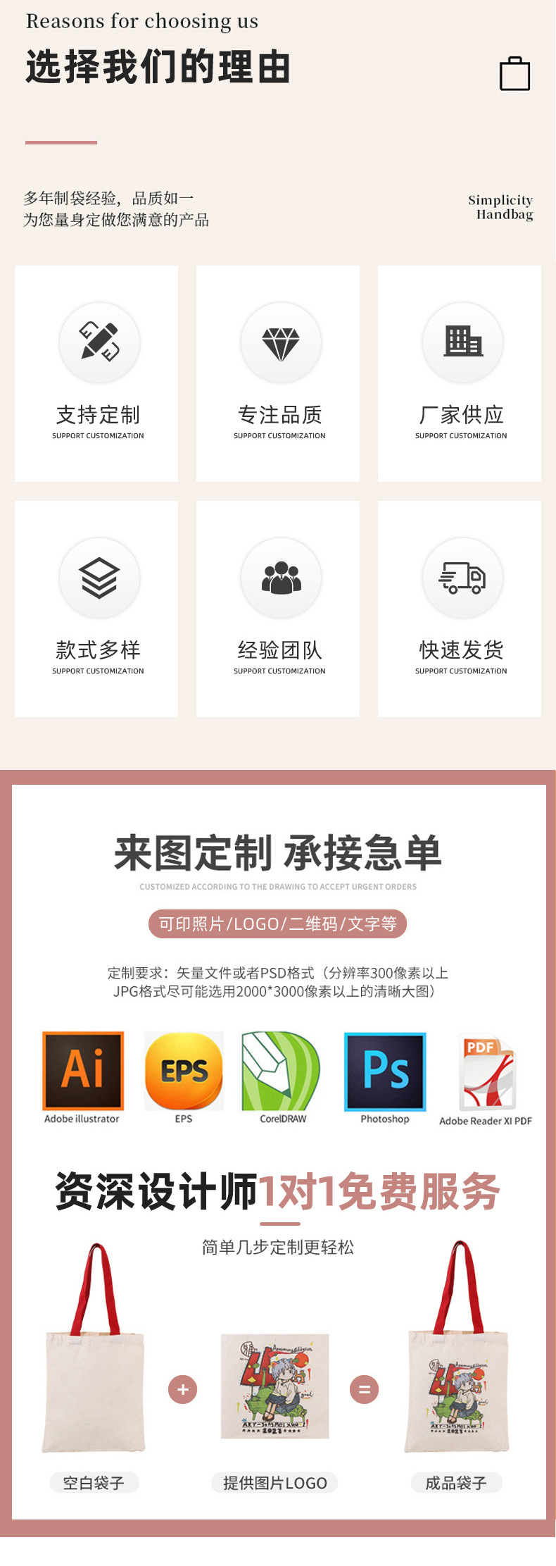 杜邦纸袋定制logo可水洗揉纹撕不烂杜邦纸包文创复古礼品手提袋做详情2