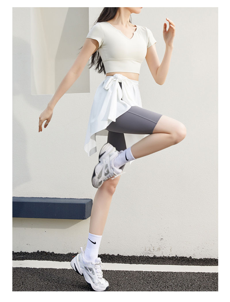 瑜伽打底裙一片式遮臀裙遮挡裙运动健身女屁帘防走光遮屁股半身裙详情9
