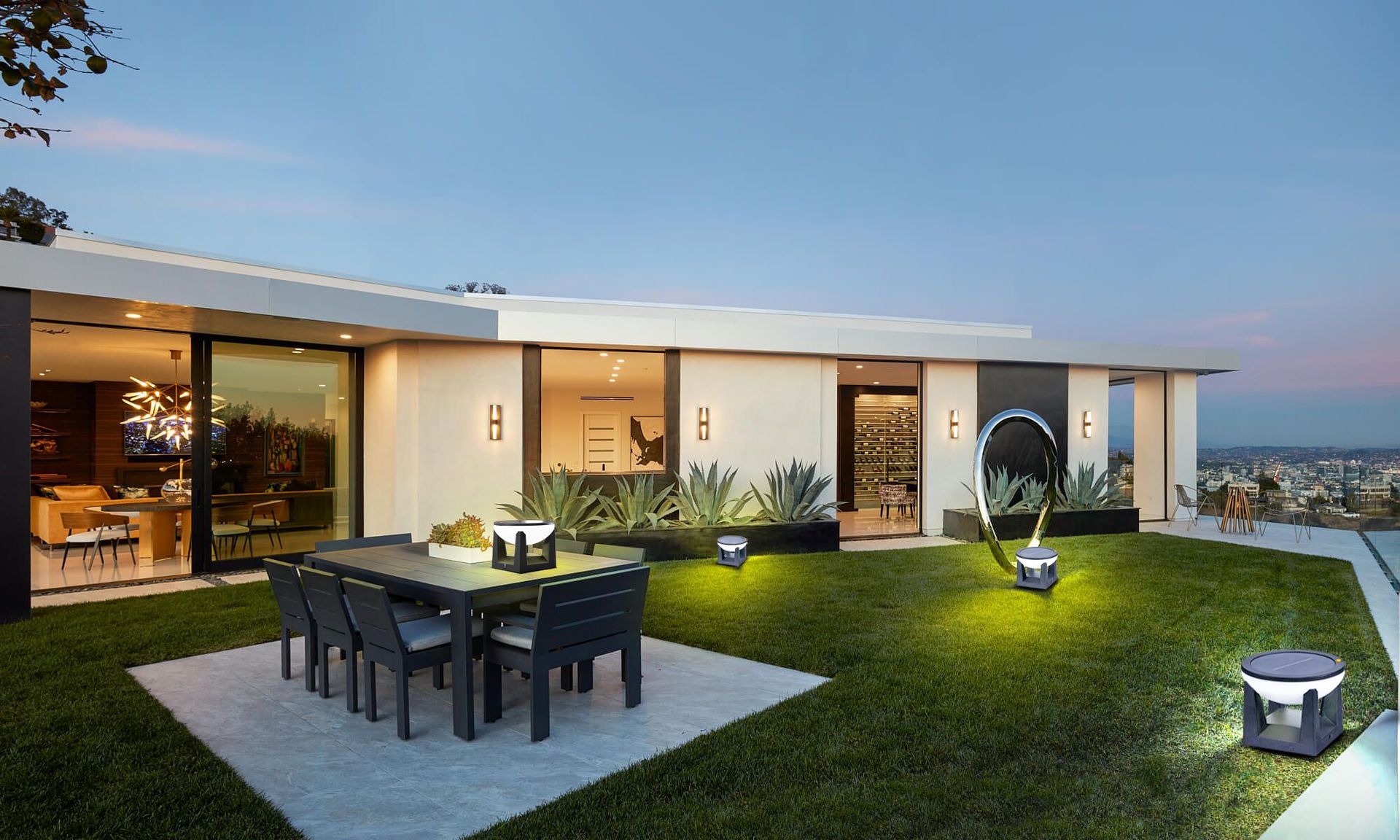 New cross-border solar column head lamp, outdoor fence and fence column lamp, garden simple waterproof outdoor courtyard lamp pic 9