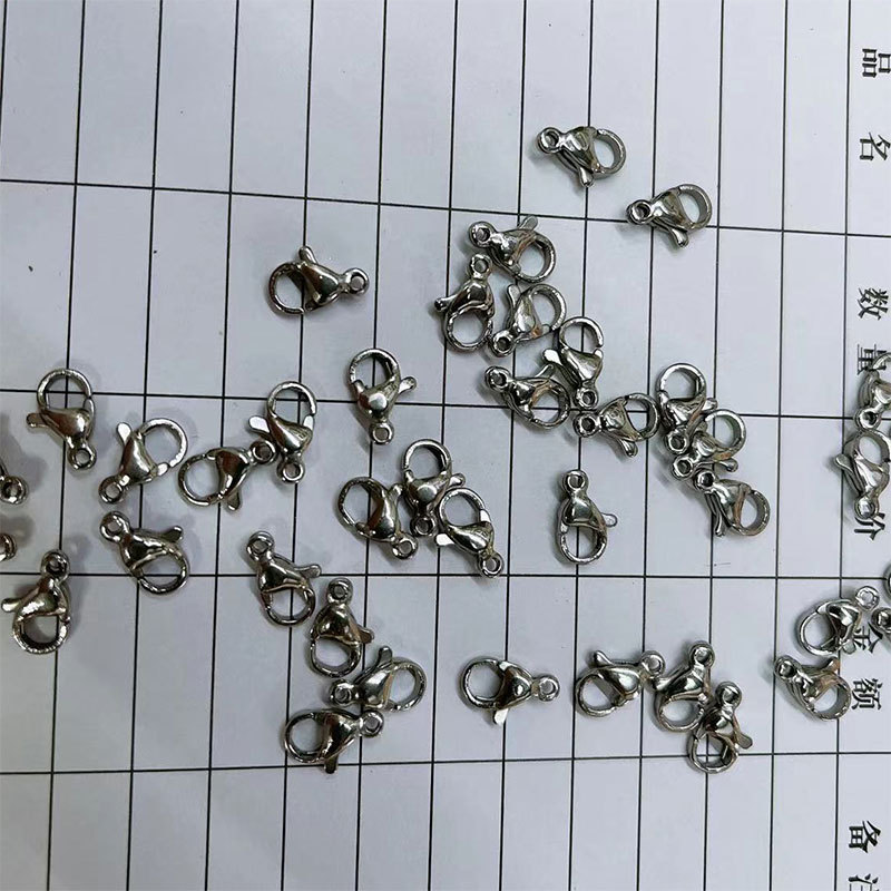 diy stainless steel lobster clasp jewelry accessories, titanium steel polished bright necklace bracelet connecting clasp, key bag clasp wholesale pic 5