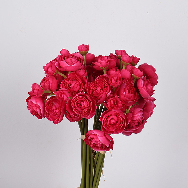 迷你露莲花露莲把束仿真花小茶玫花束假高级感家居装饰花婚庆绢花详情17