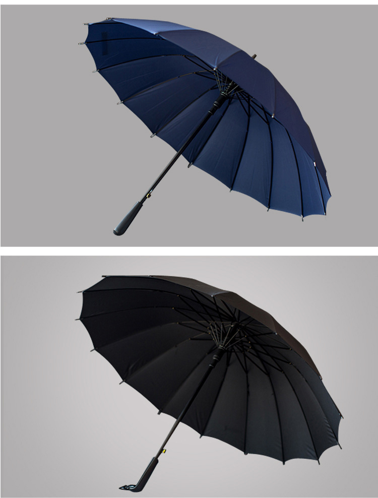 批发16K韩国创意碰击布彩虹伞长柄直杆自动雨伞广告伞可做LOGO详情20