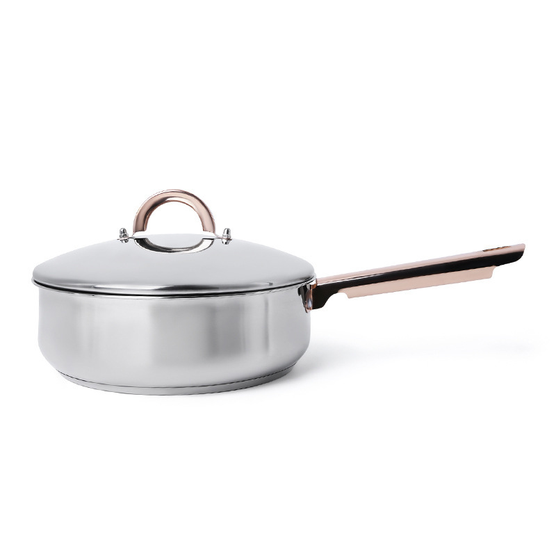 C&E Creative Kitchenware and Pot Set: Soup pot, hot pot, steamer, milk pot, uncoated frying and stir-frying pot, kitchen and household use pic 11