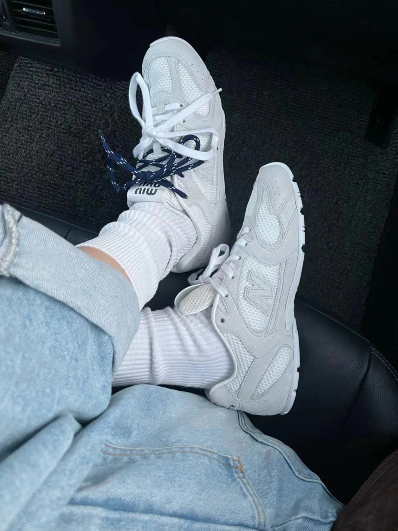 莆田鞋纯原miumiu联名530德训鞋NB女经典复古阿甘鞋休闲鞋情侣鞋详情12