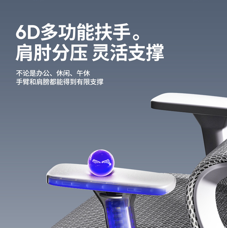 人体工学椅舒适久坐电脑椅家用办公午睡两用座椅宿舍电竞椅子 家装建材 商业办公家具 办公椅 电脑椅详情22