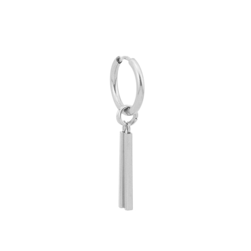 嘻哈朋克耳环男士耳钉不锈钢耳饰 防中性风ins无耳洞钛钢耳夹详情1