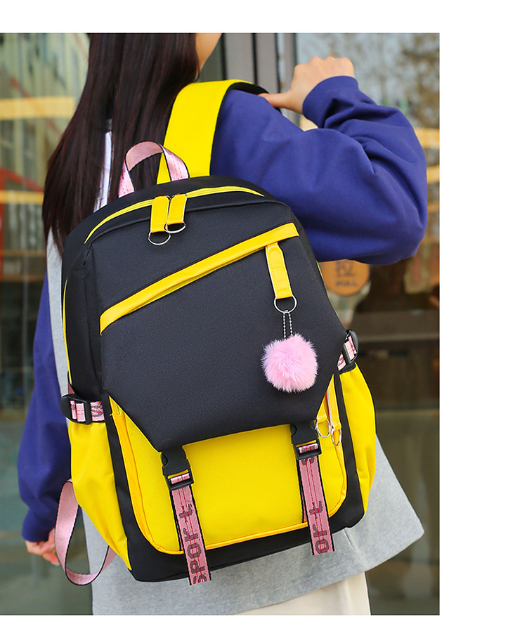 Classic style casual and fashionable hand-held shoulder accessory Korean-style pendant pattern backpack pic 9