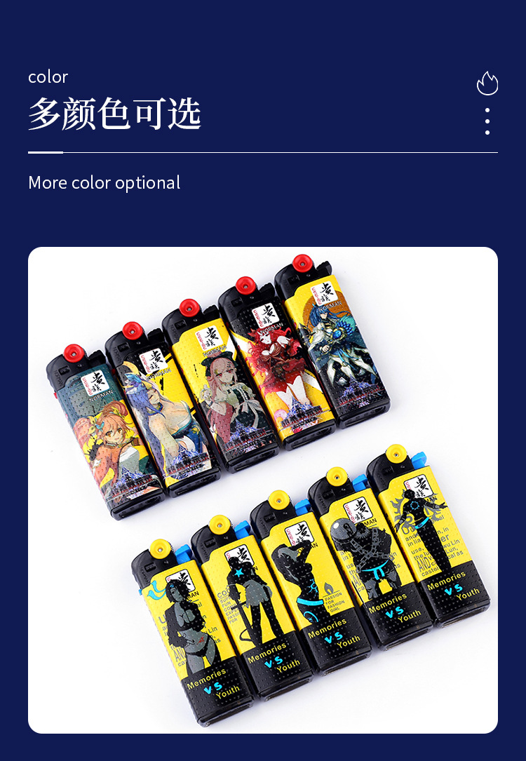 砂轮一次性打火机滑轮火石齿轮可充气式火机创意个性砂轮打火机详情7