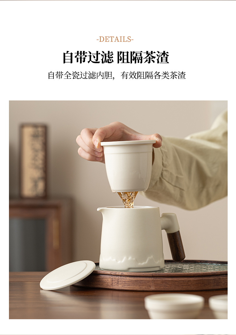 日式旅行茶具套装黑陶快客杯便携式收纳功夫泡茶器伴手礼定制logo详情16