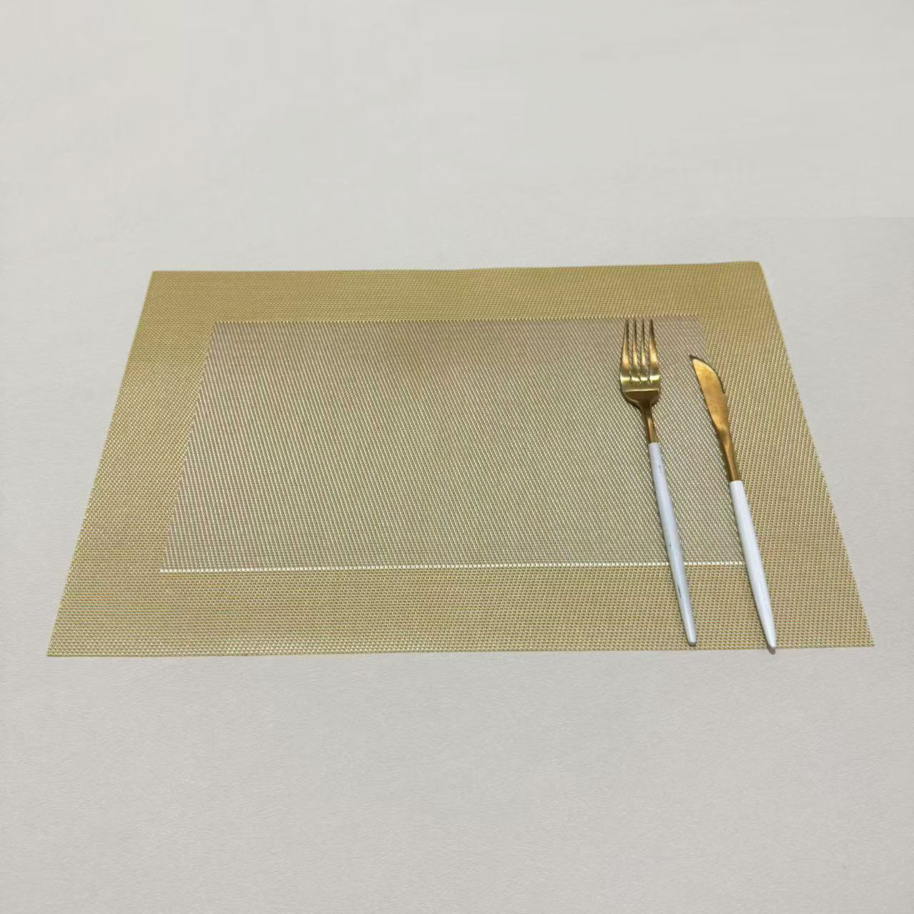 方框环保餐垫欧式PVC西餐隔热垫长方形日式简约餐桌垫杯垫碗垫详情14