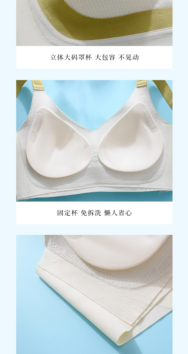 无痕大码运动束胸内衣女大胸显小胸全罩杯超薄款防下垂夏天文胸罩详情19