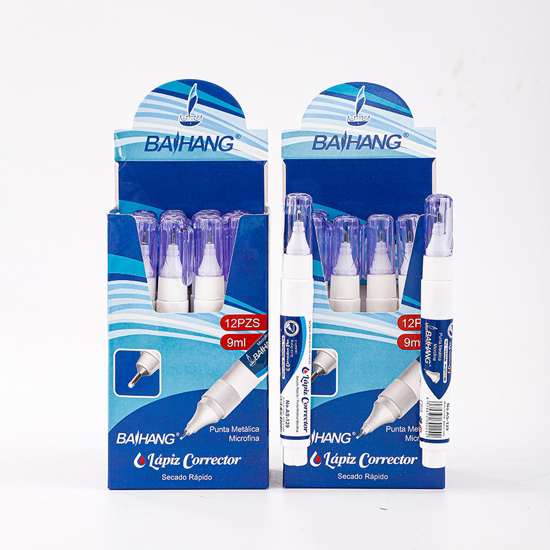Baihang AS series correction fluid for students, quick-drying, large-capacity office stationery, and dual-purpose for brushing and correction pic 8