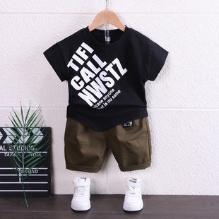 1-5 años niño vestido de verano manga corta shorts conjuntos bebé verano slim algodón lino camisetas suelto niño dos piezas lotes pic 4