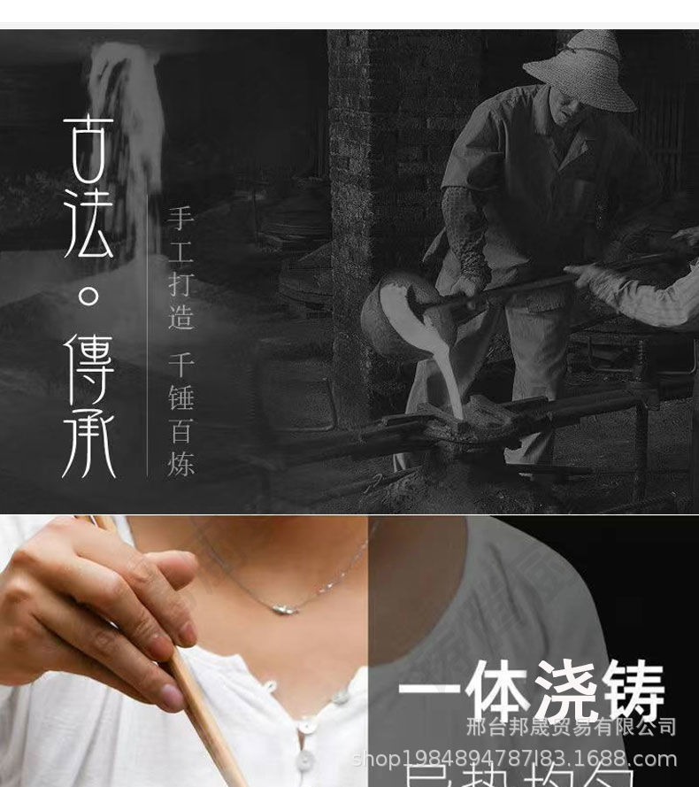 韩式烧烤盘户外烤肉盘家用铸铁烤盘原生铁不粘无涂层韩国同款烤盘详情8