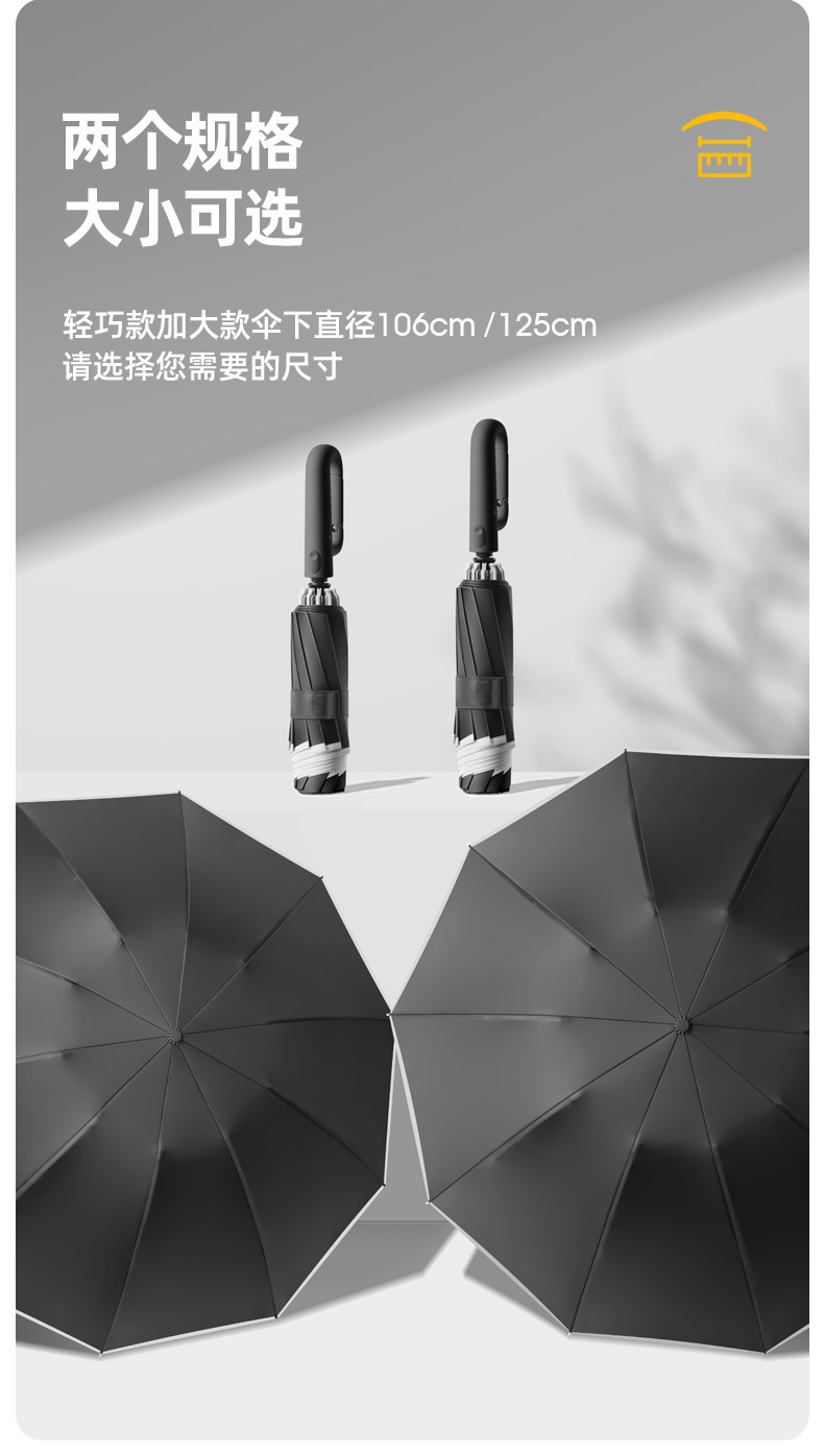 全自动折叠反向雨伞男女晴雨两用大号抗风双人车载遮阳防晒伞批发详情17