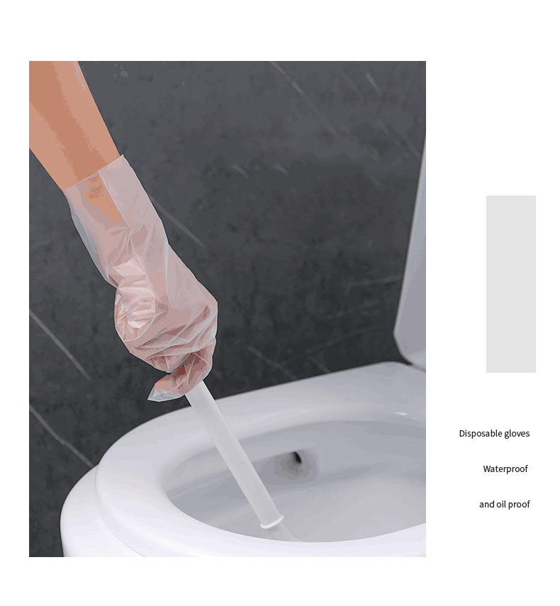 100 pieces of disposable gloves made of thickened TPE, durable PVC food-grade latex rubber for home use, catering, kitchen and baking pic 14