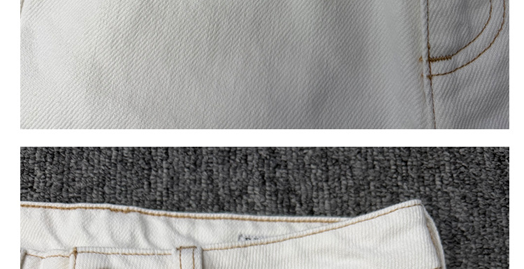 BC High-waisted straight-leg jeans for women, beige, simple style, versatile, casual, loose, wide-leg trousers, European and American style 2026 pic 11