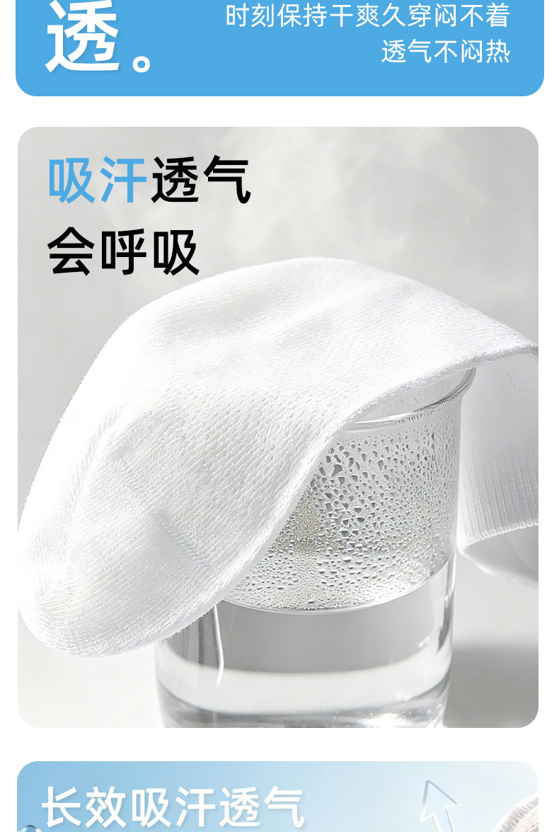 Disposable socks for both men and women, five pairs of disposable socks, hotel and business trip portable, no-wash, sweat-absorbing, daily disposable travel socks pic 4