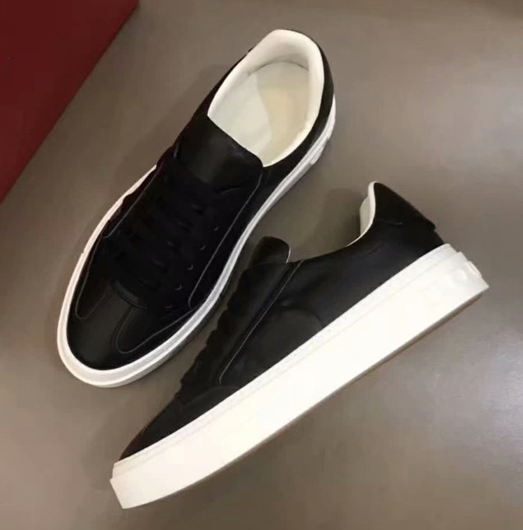 真皮男板鞋欧洲站拼色系带小白鞋平底牛皮防臭黑色时尚休闲单鞋潮详情24