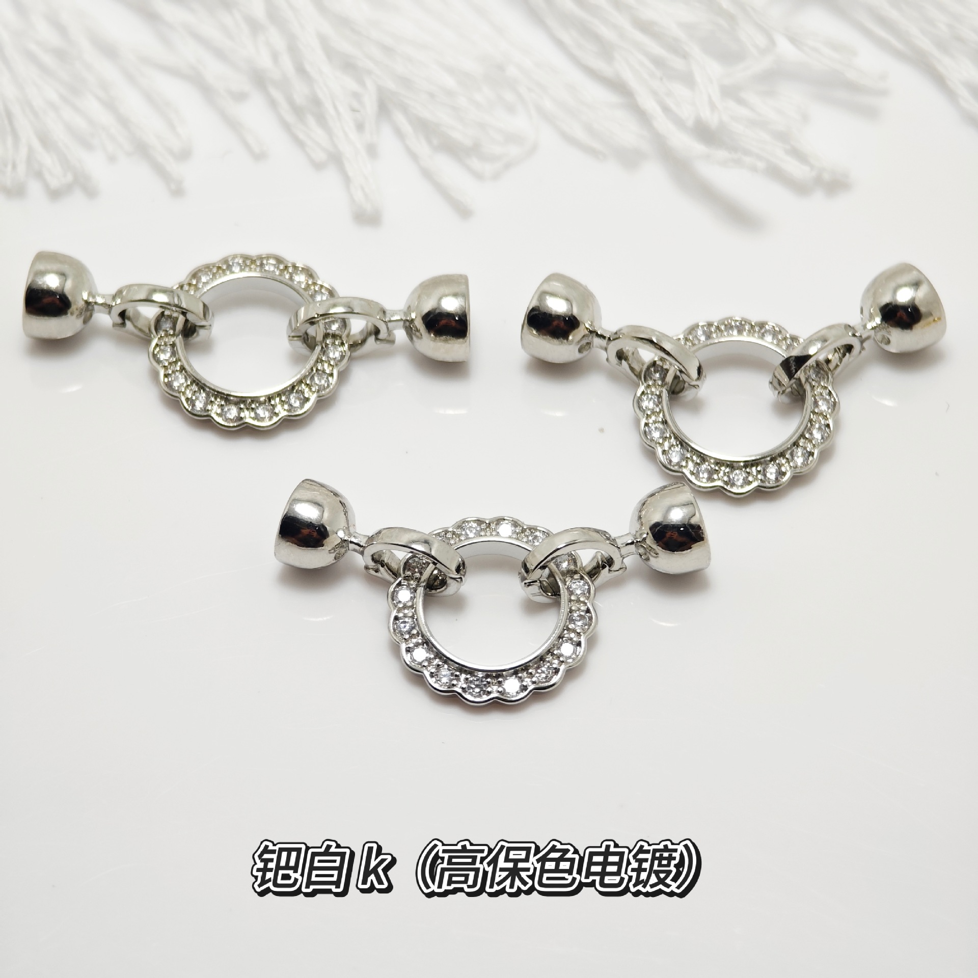 Pearl necklace buckle, 8-shaped buckle, handcrafted end buckle, connecting buckle, mother-and-child buckle, sweater chain, universal buckle, DIY accessories pic 15