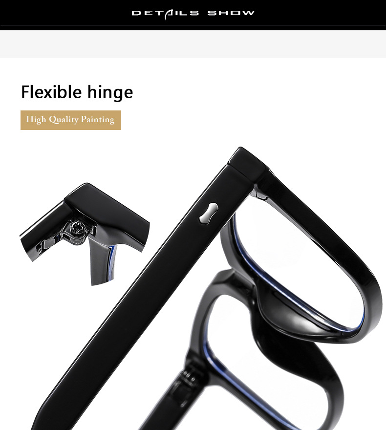 The 2025 new square optical glasses are casual, fashionable and trendy. They are flat light glasses suitable for both men and women for study and work pic 7