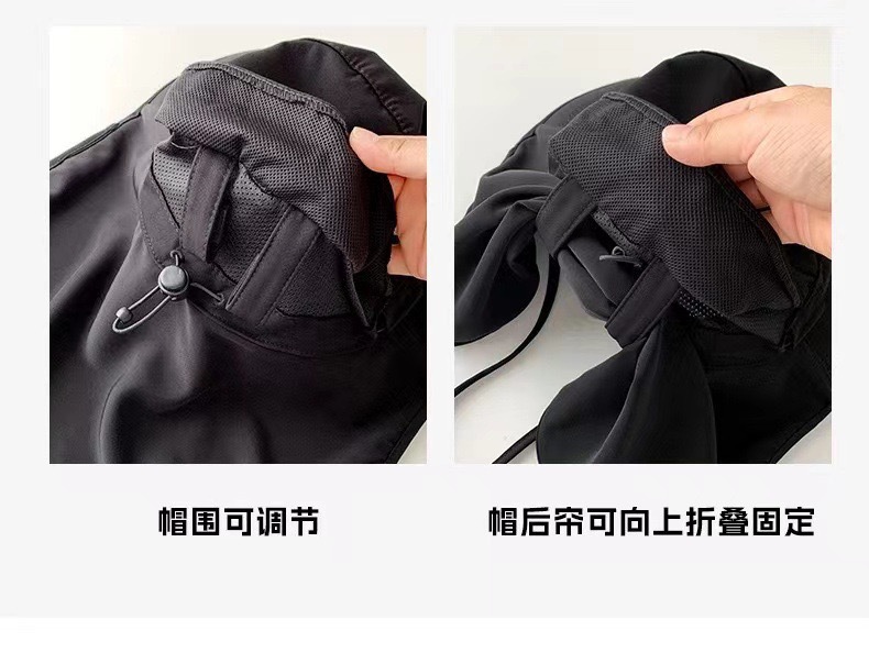 All-round sun protection hat, breathable face mask, neck guard, all-in-one sun hat, UV protection outdoor sun hat for women in summer pic 12