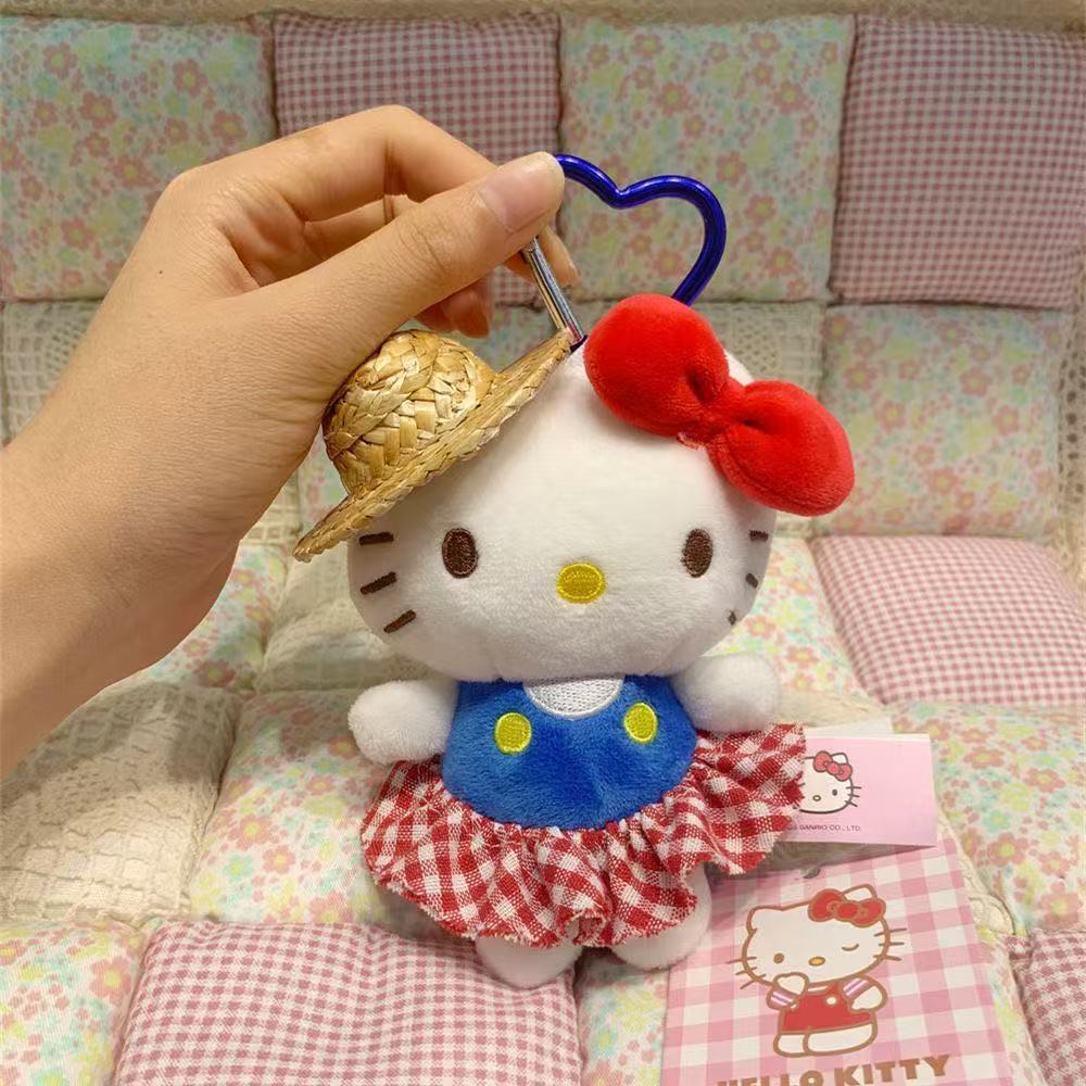 正版hellokitty毛绒玩偶钥匙扣挂饰经典凯蒂猫包包挂件送女友礼物详情8