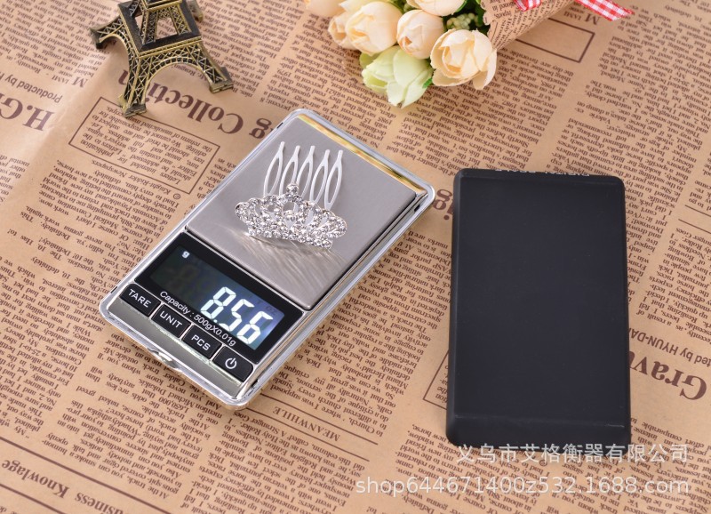 Mini 0.01g gram scale Portable pocket jewelry scale palm pic 4