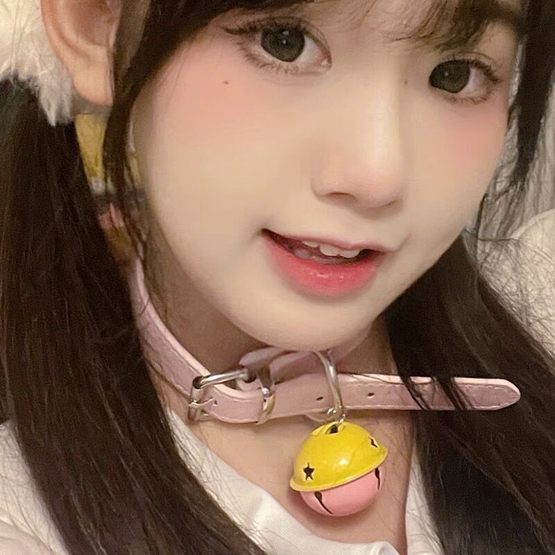 项圈女铃铛choker高级感女朋友牵引绳脖环项圈女颈环情侣锁骨链详情8