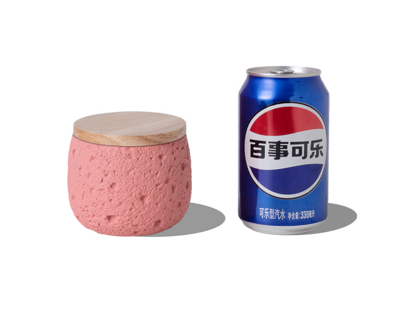 Pet funeral products: Ceramic urn for pets, six colors, wooden lid, texture design, pet urn for ashes, pet funeral products pic 4