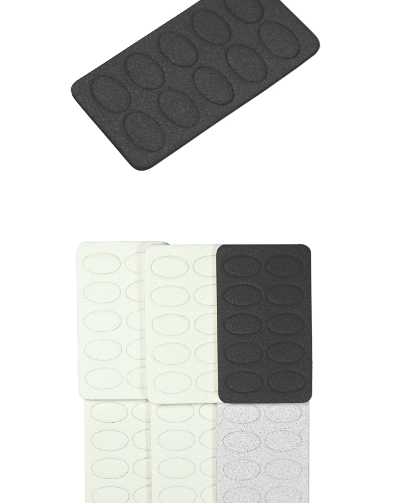 美甲贴片黑砂一次性斜面钢推背胶指甲锉片可替换砂条小椭圆灰砂详情7