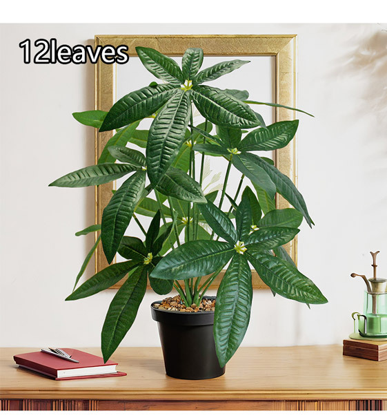 Artificial green plants such as the money tree for the entrance decoration, PVC plastic artificial plants for the living room floor decoration pic 10