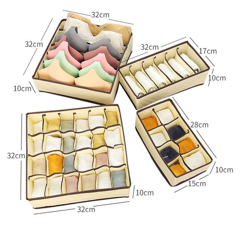 Wholesale of non-woven fabric home foldable drawer-type compartments for socks, underwear and undergarments storage boxes pic 5