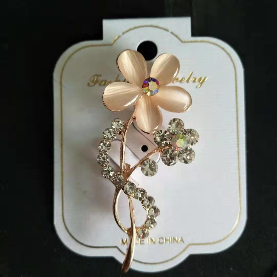 Brooch, high-end, niche silk scarf buckle, alloy Korean version diamond-encrusted coat, pearl brooch, clothing accessory, brooch, wholesale accessories pic 24