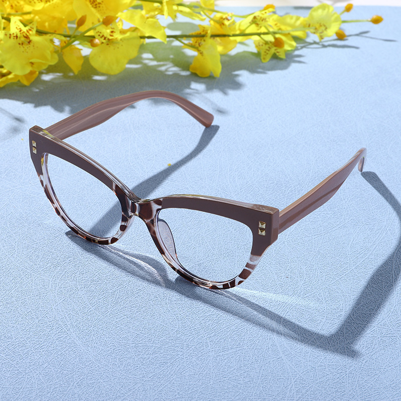 New fashionable anti-blue light cat-eye flat glasses, computer glasses, anti-glare and anti-ultraviolet frame glasses, cross-border pic 7
