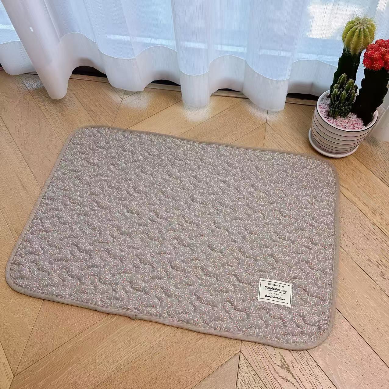 New style floor MATS, Korean-style pure cotton quilted carpet floor MATS, entrance door MATS, dust-proof floor MATS, waterproof and anti-slip pet MATS pic 14