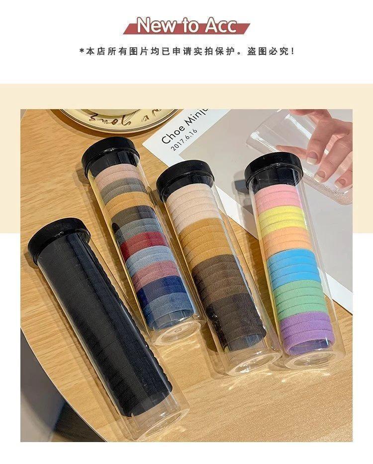 简约基础百搭头绳高弹力扎头发橡皮筋女高马尾发绳发耐用发圈头饰详情2