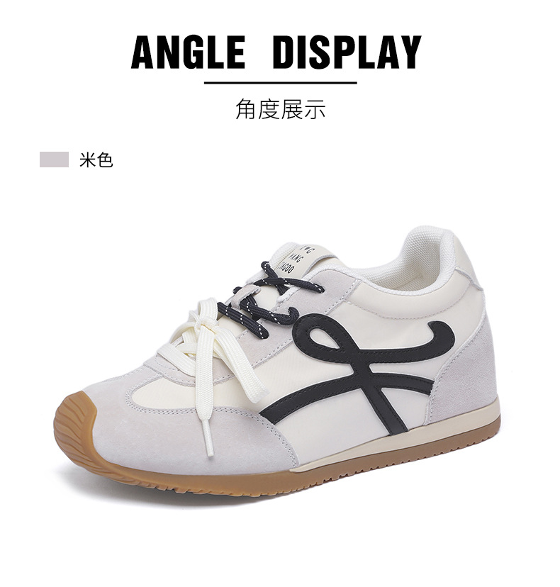 厚底休闲鞋内增高6cm小众设计女鞋2025新款百搭运动鞋复古德训鞋详情20