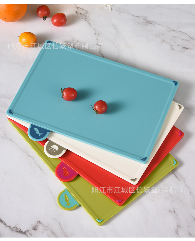 Classified cutting boards, kitchenware cutting boards, straw sets, cutting boards, plastic cutting boards, food-grade household pic 34