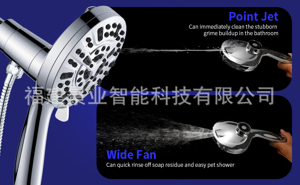 Cross-border American magnetic shower head set Aquamagnex10 functional spray gun handheld filter pressurized shower head pic 5