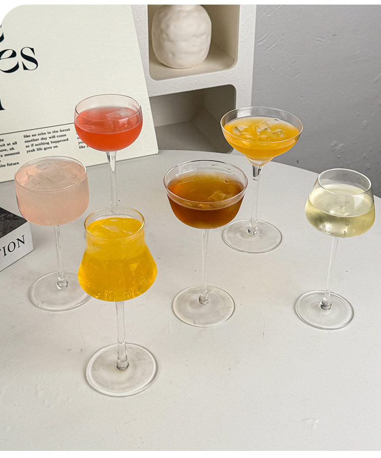 马天尼杯鸡尾酒杯高脚杯日式木村系喇叭杯塔塔杯ins杯玻璃杯详情5