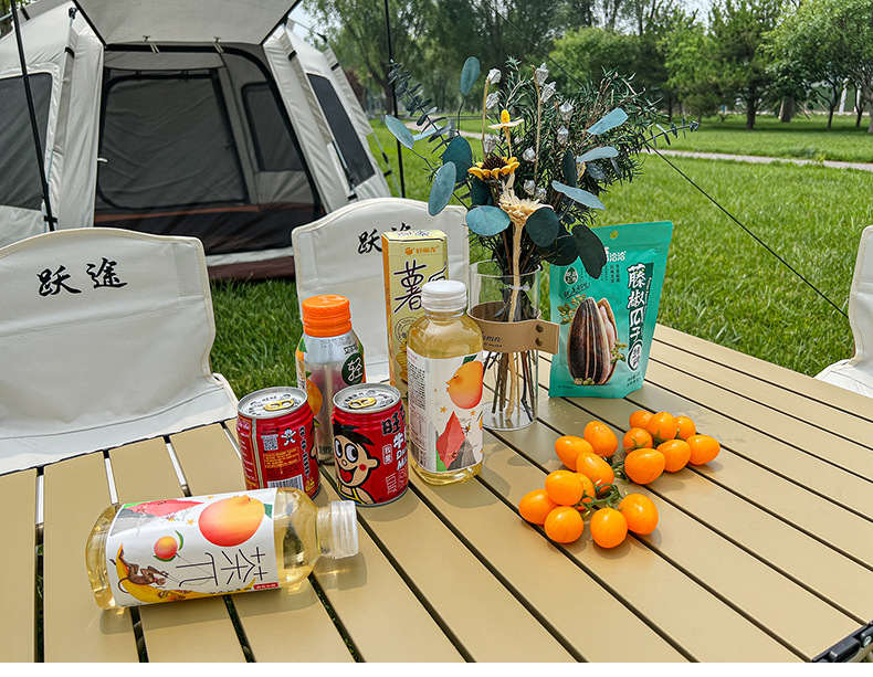 Z便携式蛋卷桌户外折叠桌椅野餐露营装备收纳桌餐桌铝合金烧烤桌详情22