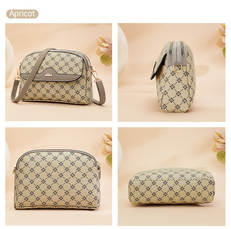 包包女高级感2024跨境外贸斜挎包大容量新款老花时尚气质百搭小包详情25